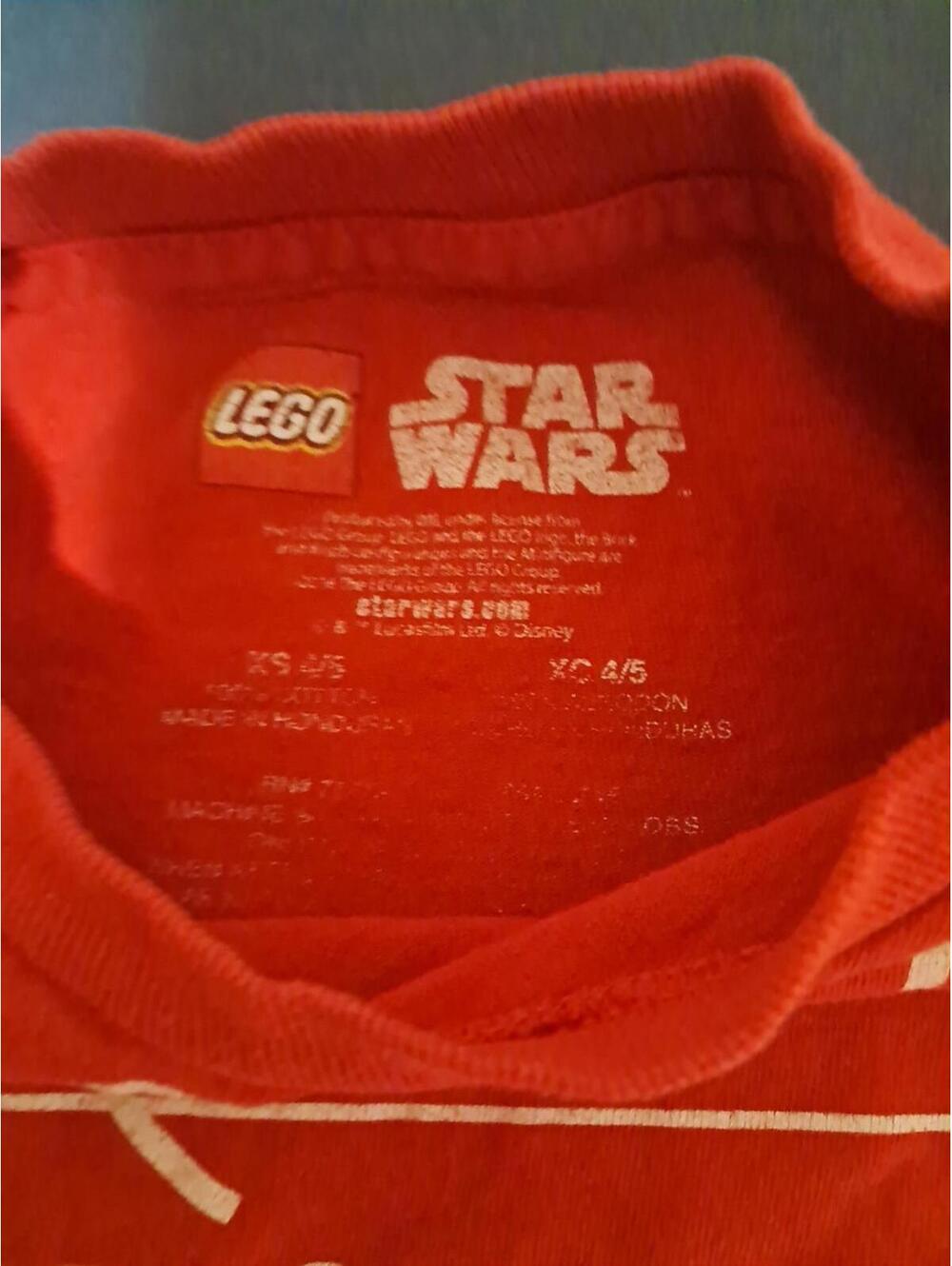 Star Wars Lego "It Wasn't Me" Size 4/5 Tshirt Short Sleeves small spot in sleeve - Picture 6 of 8